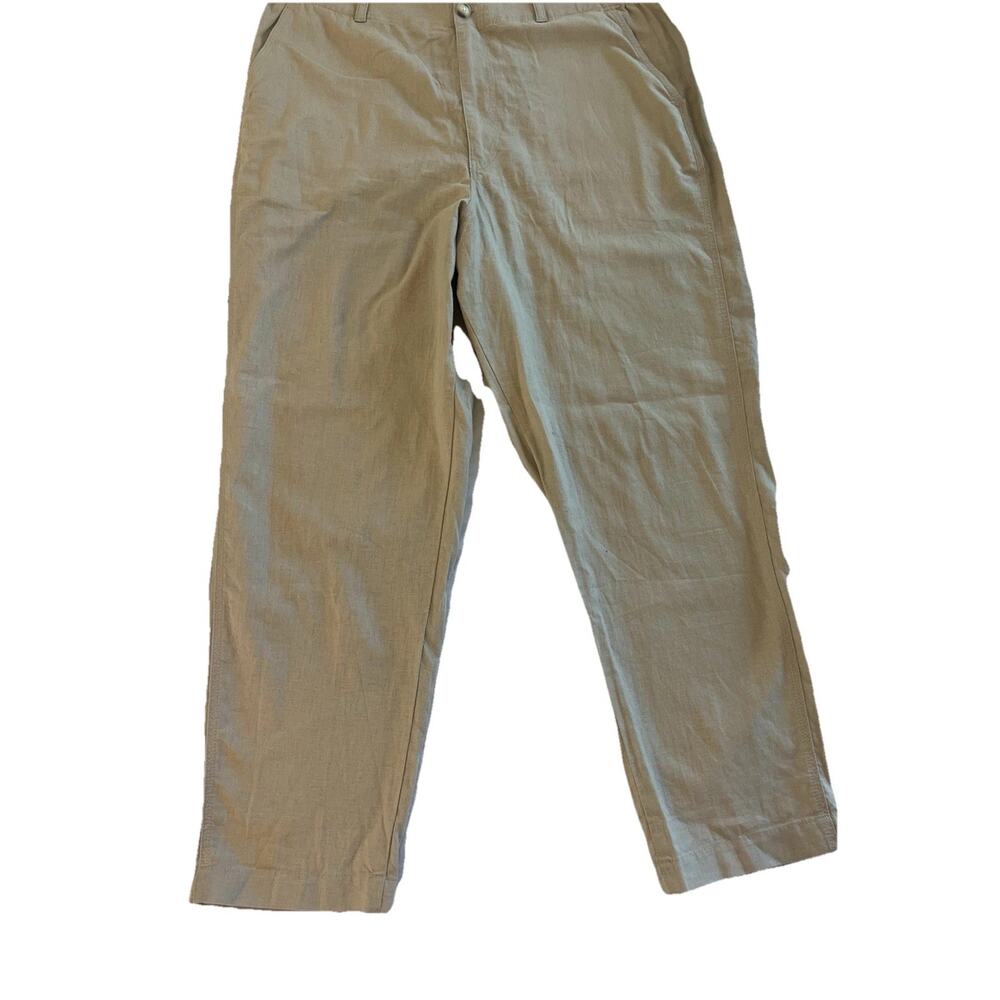 UNIQLO Woman’s Chino Pants Beige Cotton linen 32X33